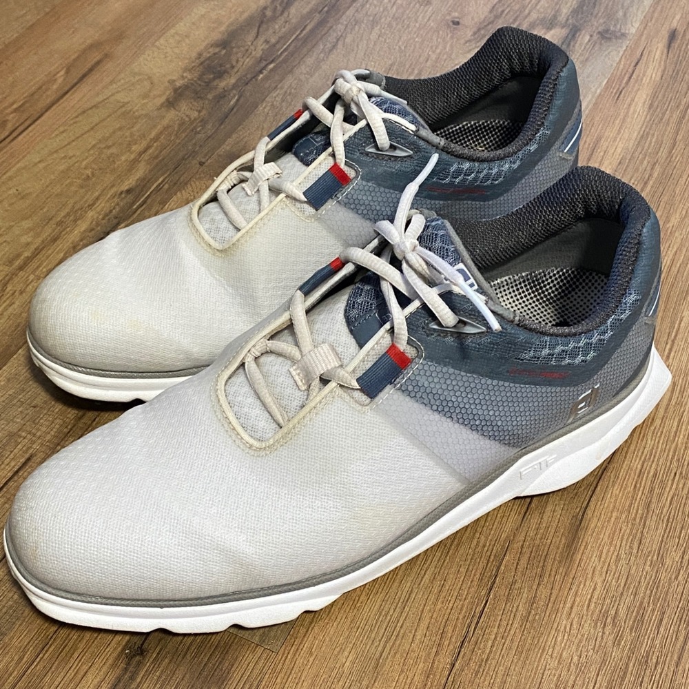 FootJoy Pro SL Mens Golf Shoes Grey White Spikeless Waterproof 53854 Size 9 M